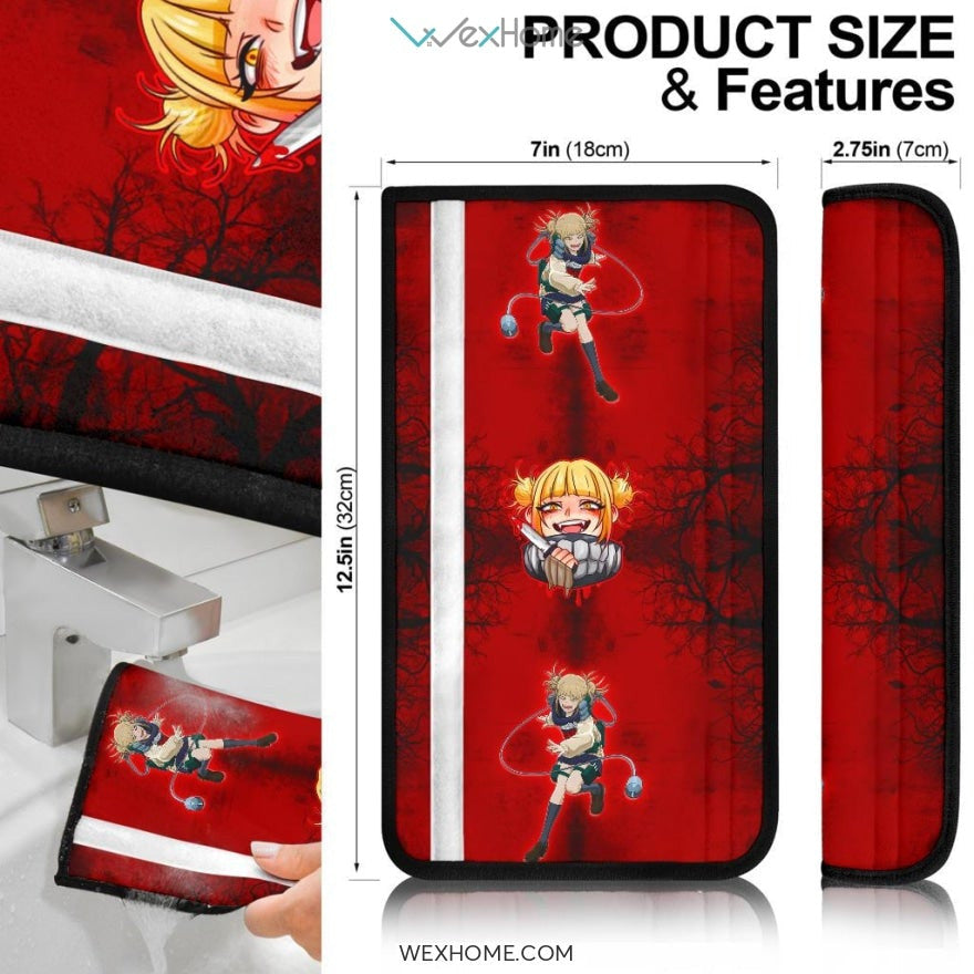 My Hero Academia Anime Seat Belt Covers | MHA Himiko Don't Scare Belt Covers