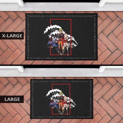 Naruto Anime Door Mat Team 7 Naruto Sasuke Sakura Fighting Door Mat Home Decor