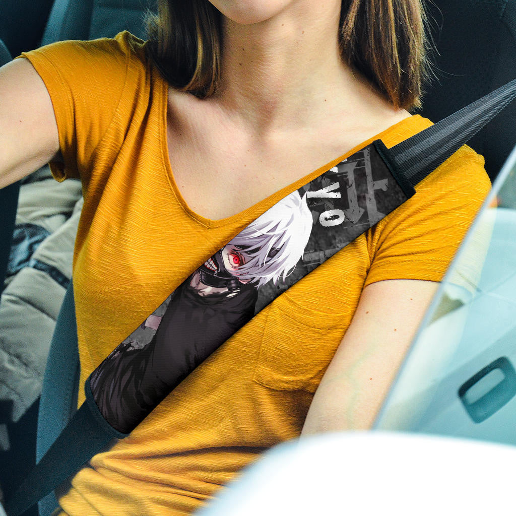 Tokyo Ghoul Anime Naughty Ken Kaneki Come On Black White Seat Belt Covers