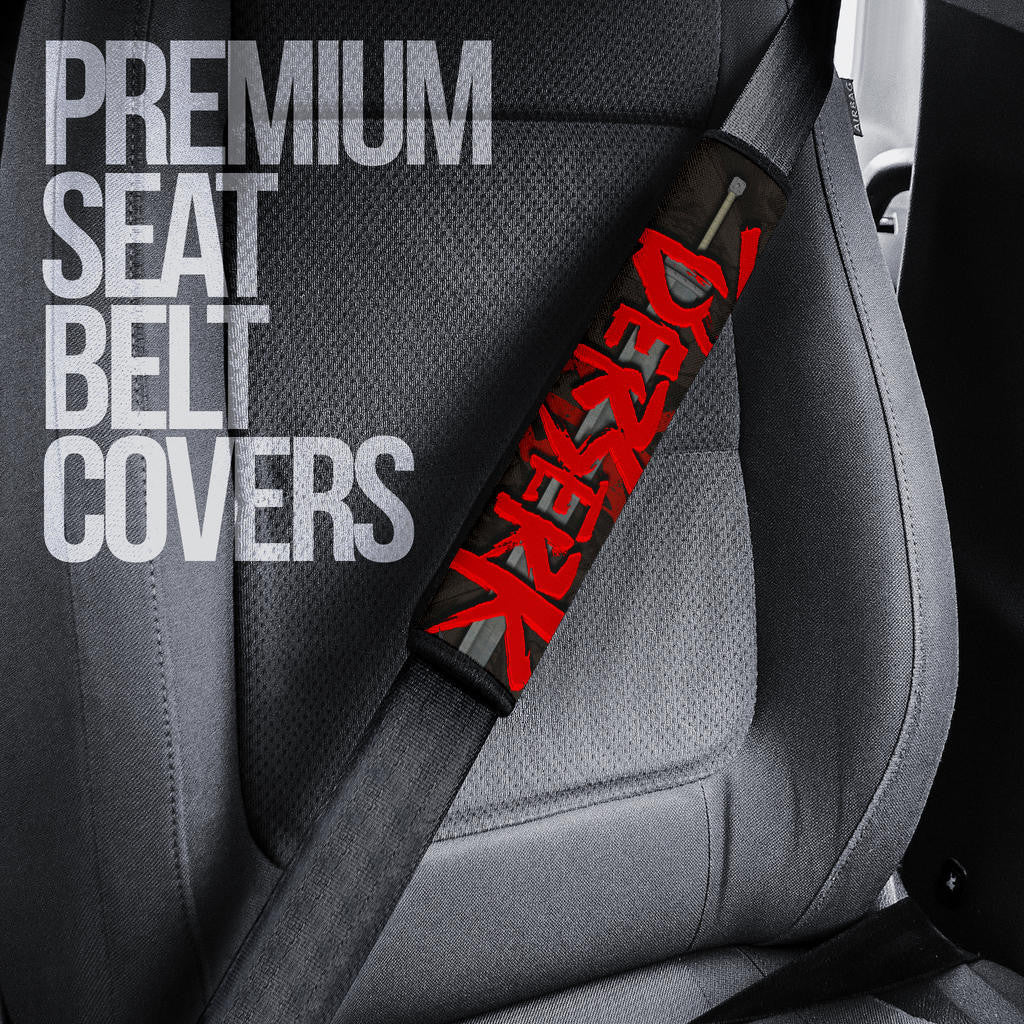 Berserk Anime Guts With Giant Sword Manga Background Seat Belt Covers