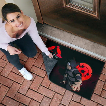 Naruto Anime Itachi Uchiha Spy Akatsuki Members Silhouette Door Mat Home Decor