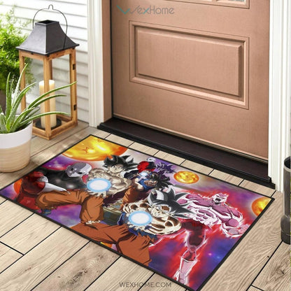Dragon Ball Anime DB Goku Vs Jiren Fighting For Balls Door Mat Home Decor