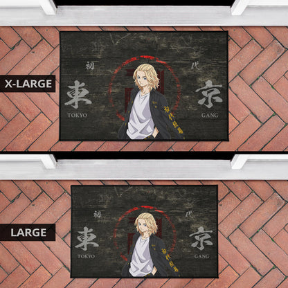 Tokyo Revengers Anime Cool Mikey Gang Kanji Text Door Mat Home Decor