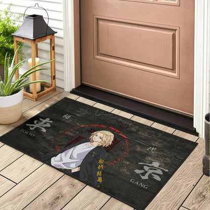 Tokyo Revengers Anime Cool Mikey Gang Kanji Text Door Mat Home Decor
