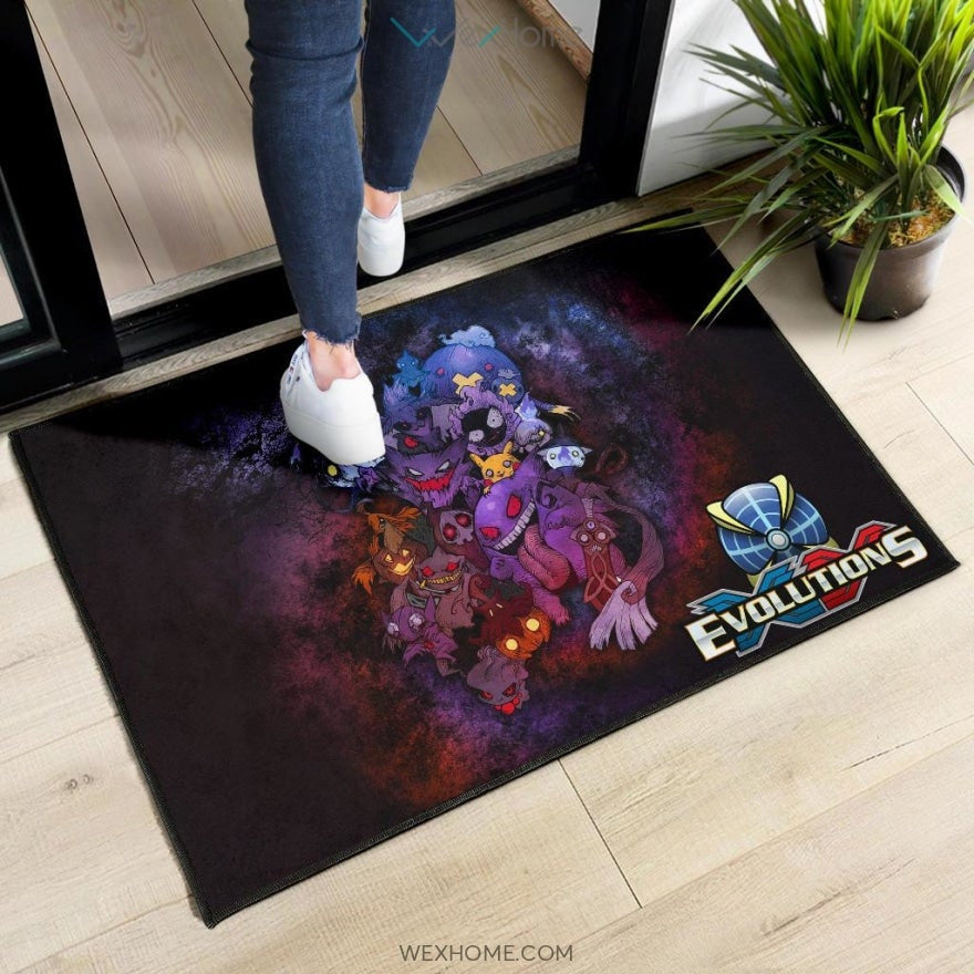 Pokemon Anime Scary Pokemon Evolution Halloween Cosplay Door Mat Home Decor