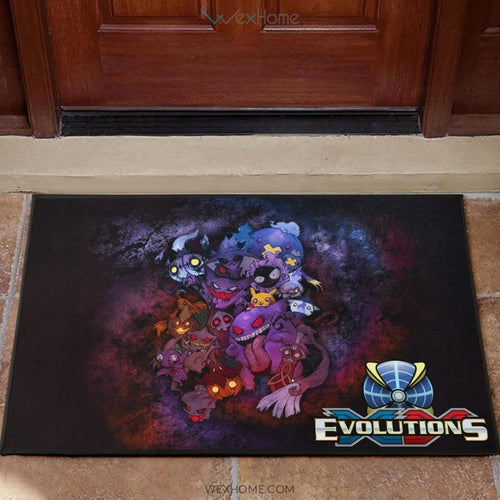 Pokemon Anime Scary Pokemon Evolution Halloween Cosplay Door Mat Home Decor