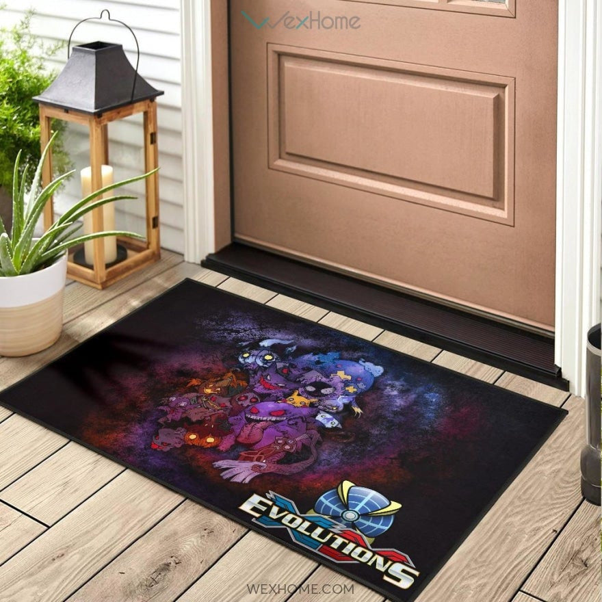 Pokemon Anime Scary Pokemon Evolution Halloween Cosplay Door Mat Home Decor