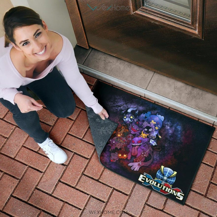 Pokemon Anime Scary Pokemon Evolution Halloween Cosplay Door Mat Home Decor