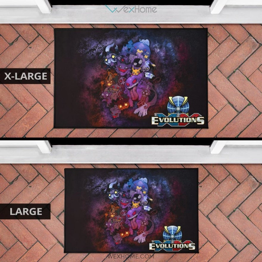 Pokemon Anime Scary Pokemon Evolution Halloween Cosplay Door Mat Home Decor