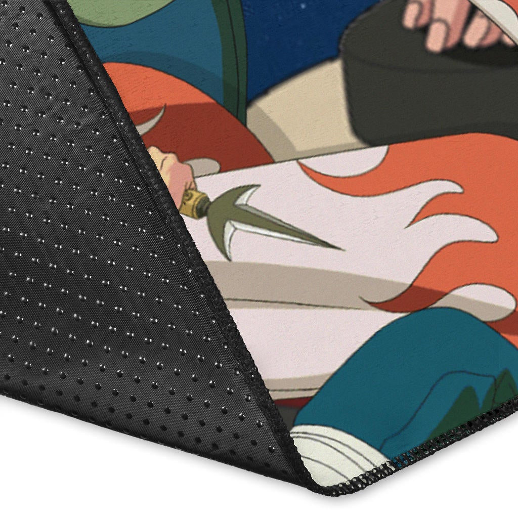 Naruto Anime Naruto Sage Mode And Minato Hokage Galaxy Area Rug Home Decor