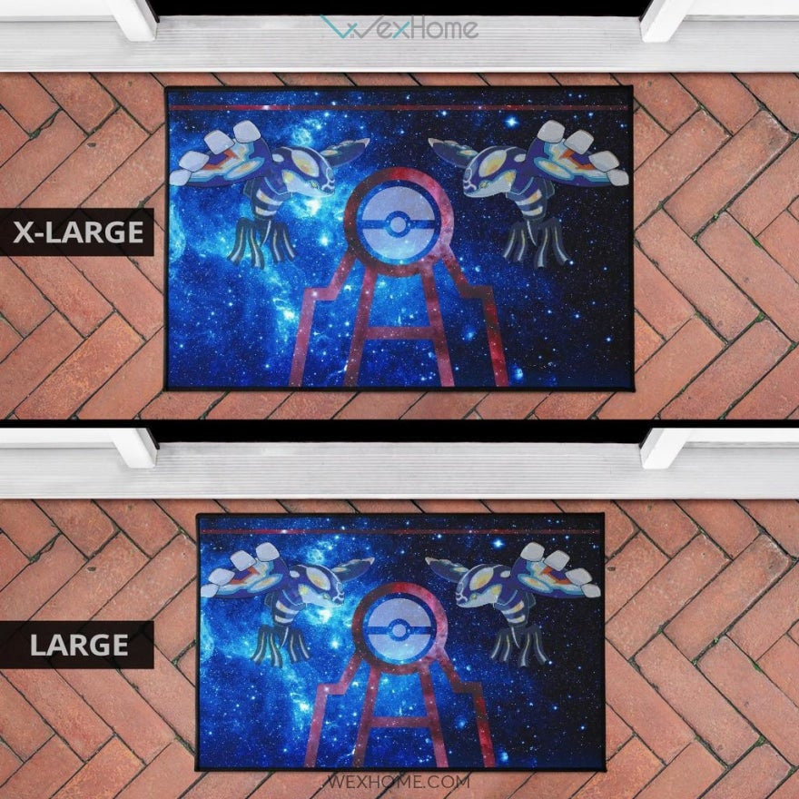 Pokemon Anime Kyogre Water Pokemon Fantastic Galaxy Door Mat Home Decor
