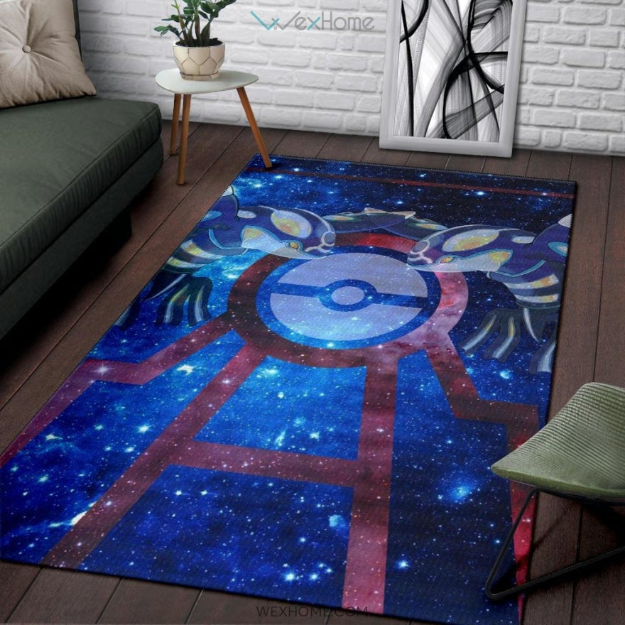 Pokemon Anime Kyogre Water Pokemon Fantastic Galaxy Area Rug Home Decor