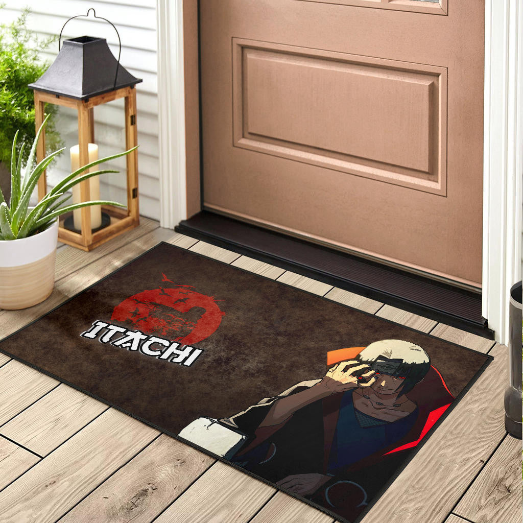 Naruto Anime Itachi Uchiha Rogue Ninja Door Mat Home Decor