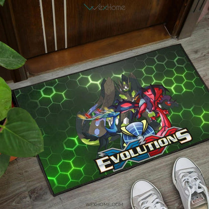 Pokemon Anime Pokemon XY Evolution Electronic Background Door Mat Home Decor