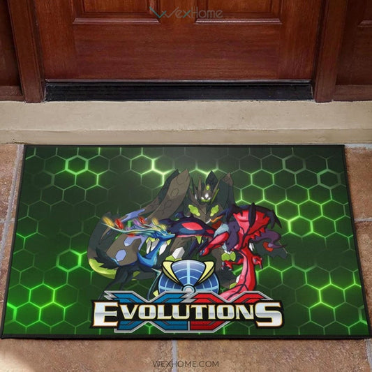 Pokemon Anime Pokemon XY Evolution Electronic Background Door Mat Home Decor