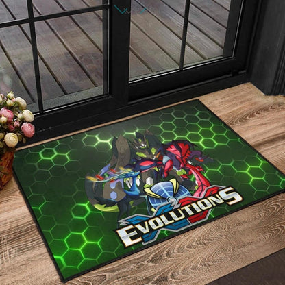 Pokemon Anime Pokemon XY Evolution Electronic Background Door Mat Home Decor