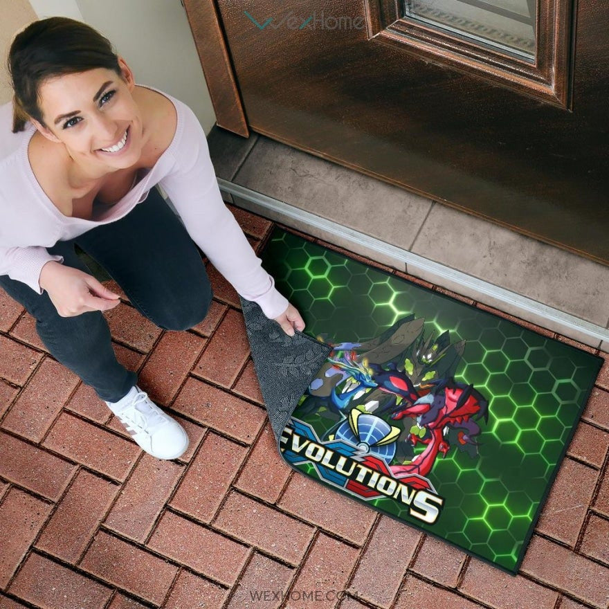 Pokemon Anime Pokemon XY Evolution Electronic Background Door Mat Home Decor