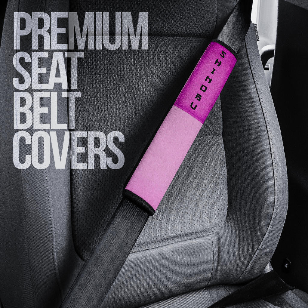 Demon Slayer Anime Shinobu Wearing Modern Clothes Purple Theme Seat Belt Covers