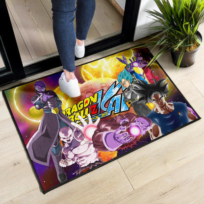Dragon Ball Anime DB Text Main Characters Orange Balls Door Mat Home Decor