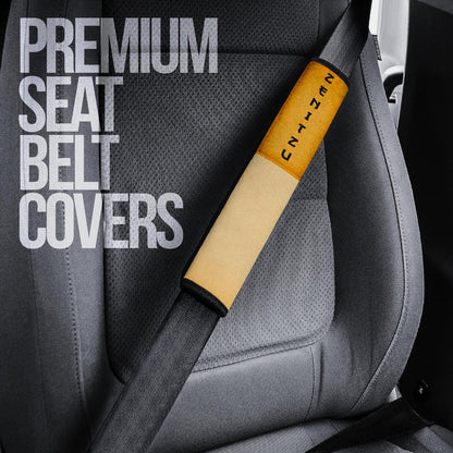 Demon Slayer Anime Zenitsu Wearing Modern Clothes Yellow Theme Seat Belt Covers