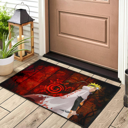 Naruto Anime Naruto Hokage Battle Moments Background Door Mat Home Decor