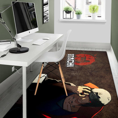 Naruto Anime Itachi Uchiha Rogue Ninja Area Rug Home Decor