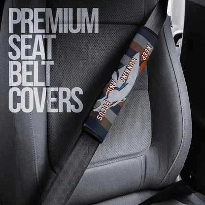 Denver American Football Broncos Football Keep Running And Focus Seat Belt Covers