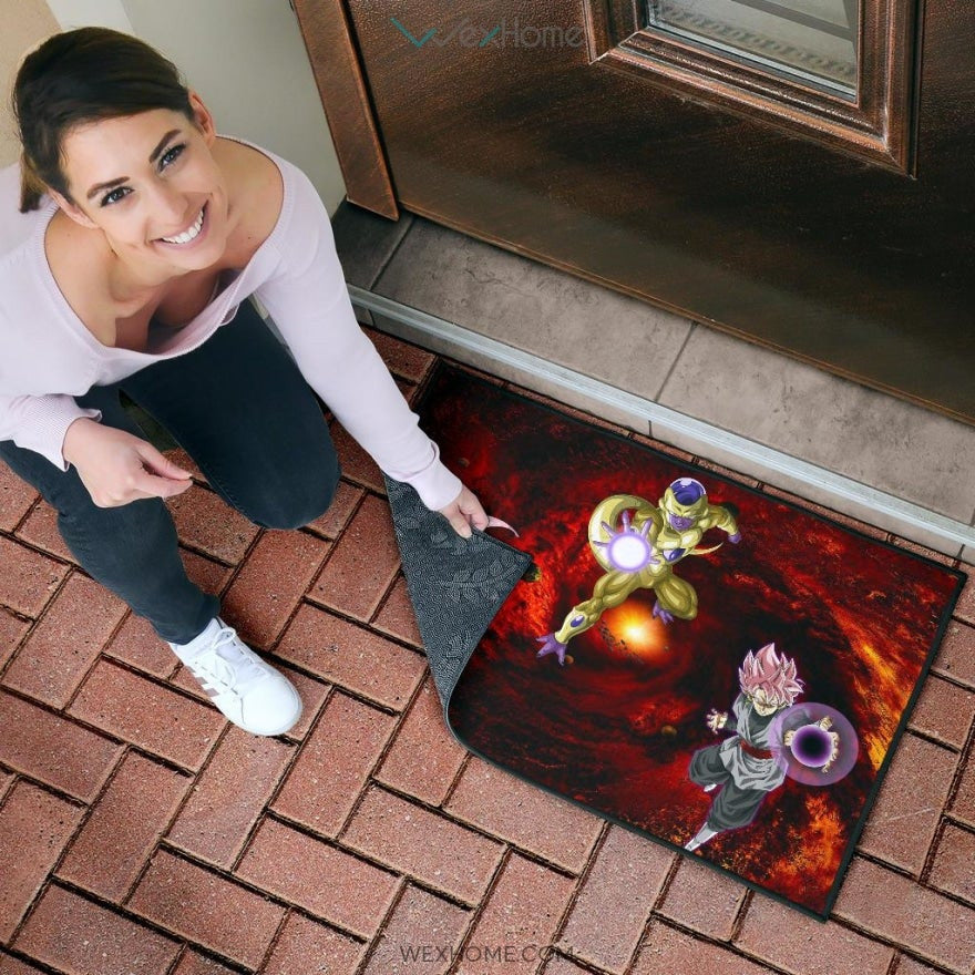 Dragon Ball Anime DB Evil Universe Villains Black Goku Frieza Buu Door Mat Home Decor