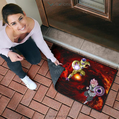 Dragon Ball Anime DB Evil Universe Villains Black Goku Frieza Buu Door Mat Home Decor