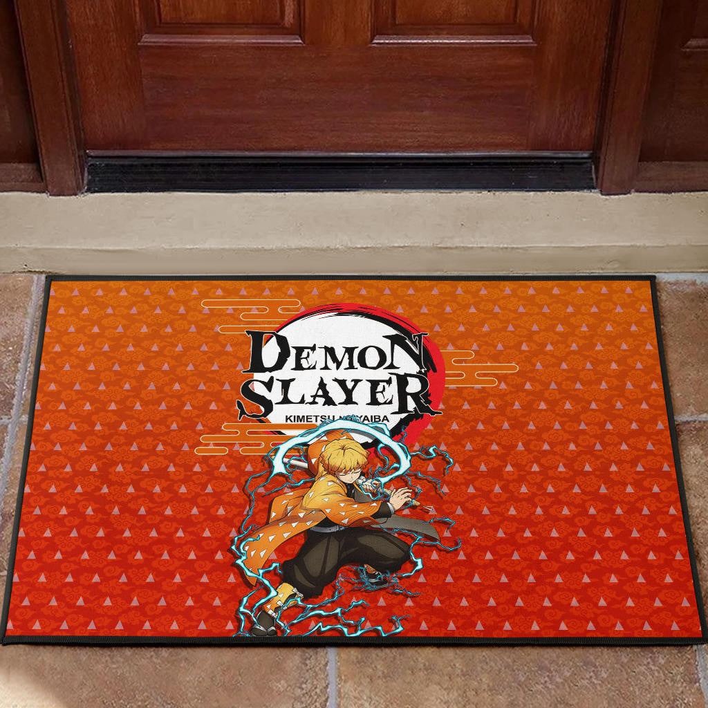 Demon Slayer Zenitsu Sleeping Lightning Breath Power Door Mat Home Decor