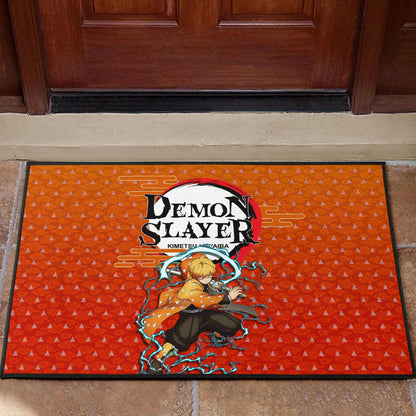 Demon Slayer Zenitsu Sleeping Lightning Breath Power Door Mat Home Decor