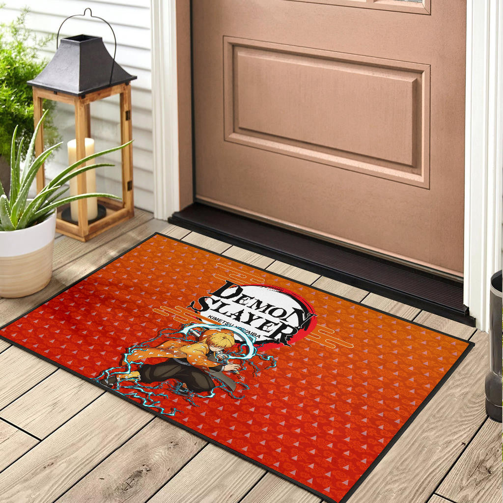 Demon Slayer Zenitsu Sleeping Lightning Breath Power Door Mat Home Decor