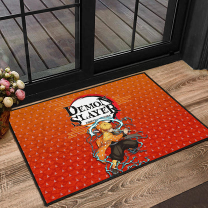 Demon Slayer Zenitsu Sleeping Lightning Breath Power Door Mat Home Decor