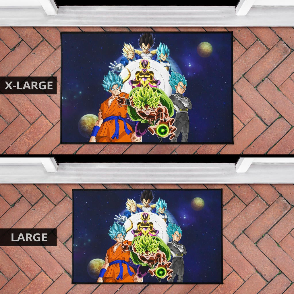 Dragon Ball Anime DB Super Saiyan Characters Broly Goku Door Mat Home Decor