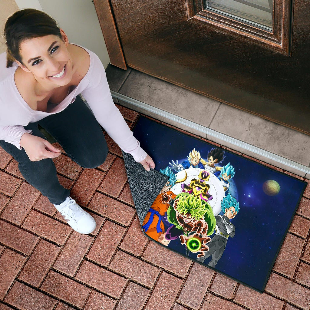 Dragon Ball Anime DB Super Saiyan Characters Broly Goku Door Mat Home Decor