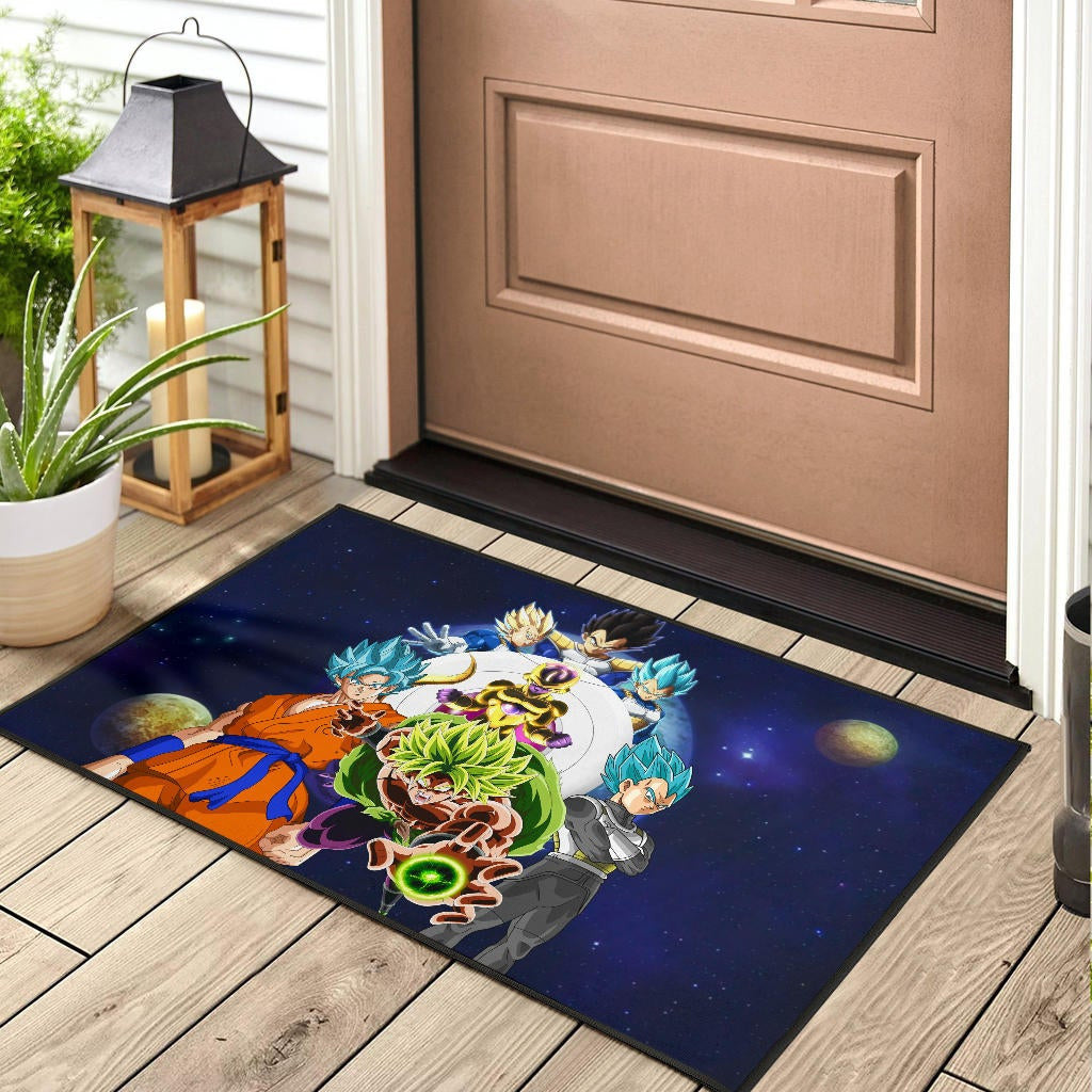 Dragon Ball Anime DB Super Saiyan Characters Broly Goku Door Mat Home Decor
