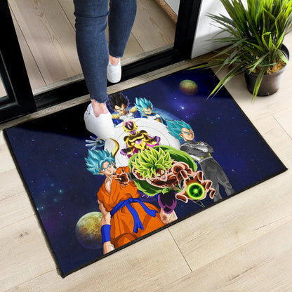 Dragon Ball Anime DB Super Saiyan Characters Broly Goku Door Mat Home Decor