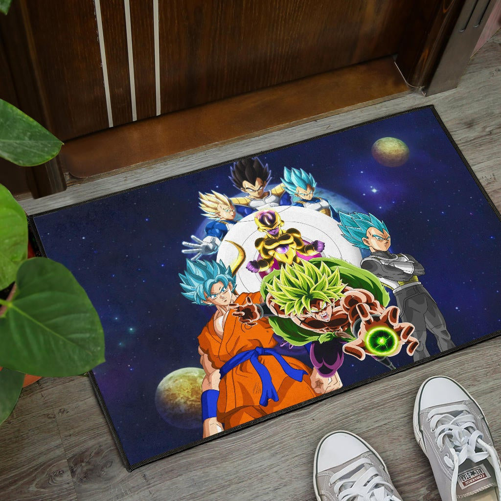 Dragon Ball Anime DB Super Saiyan Characters Broly Goku Door Mat Home Decor