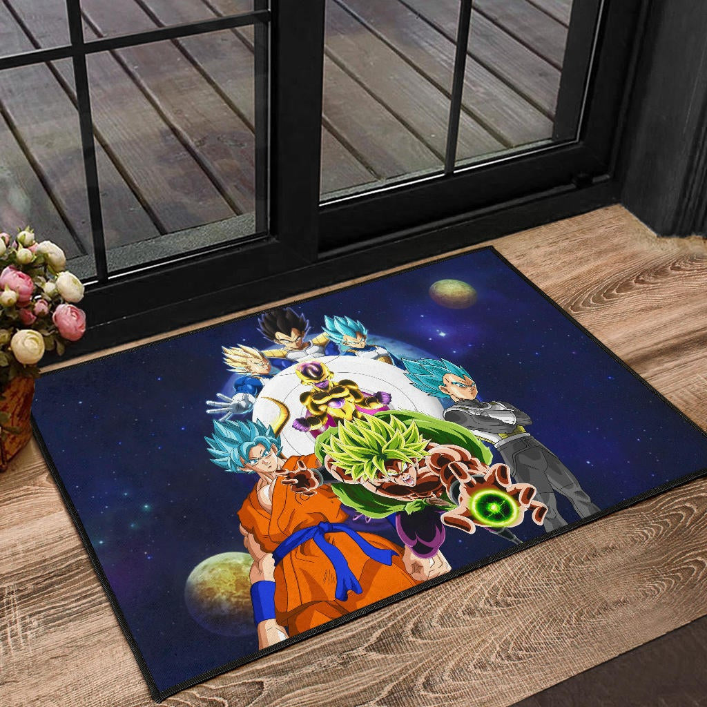 Dragon Ball Anime DB Super Saiyan Characters Broly Goku Door Mat Home Decor