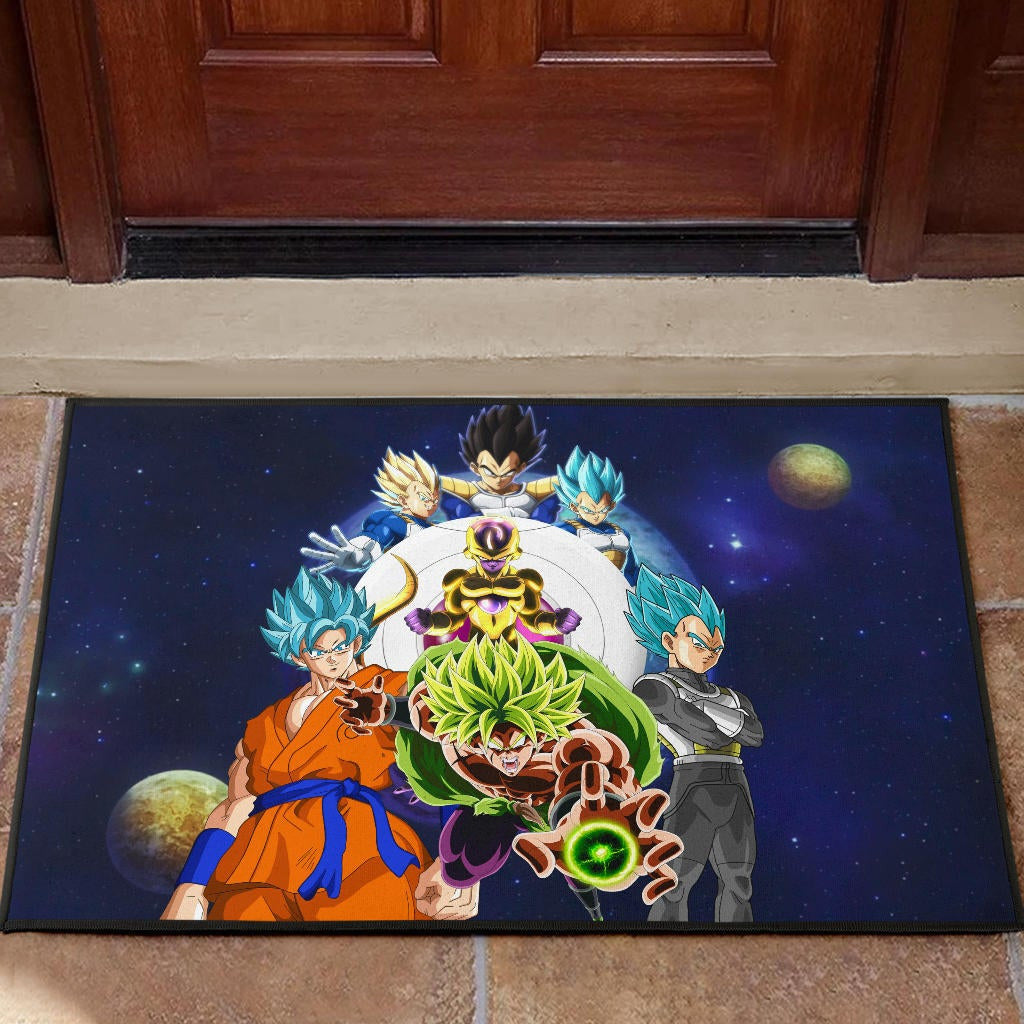 Dragon Ball Anime DB Super Saiyan Characters Broly Goku Door Mat Home Decor