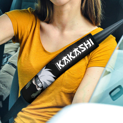 Naruto Anime Kakashi Sharingan Copy Ninja Seat Belt Covers