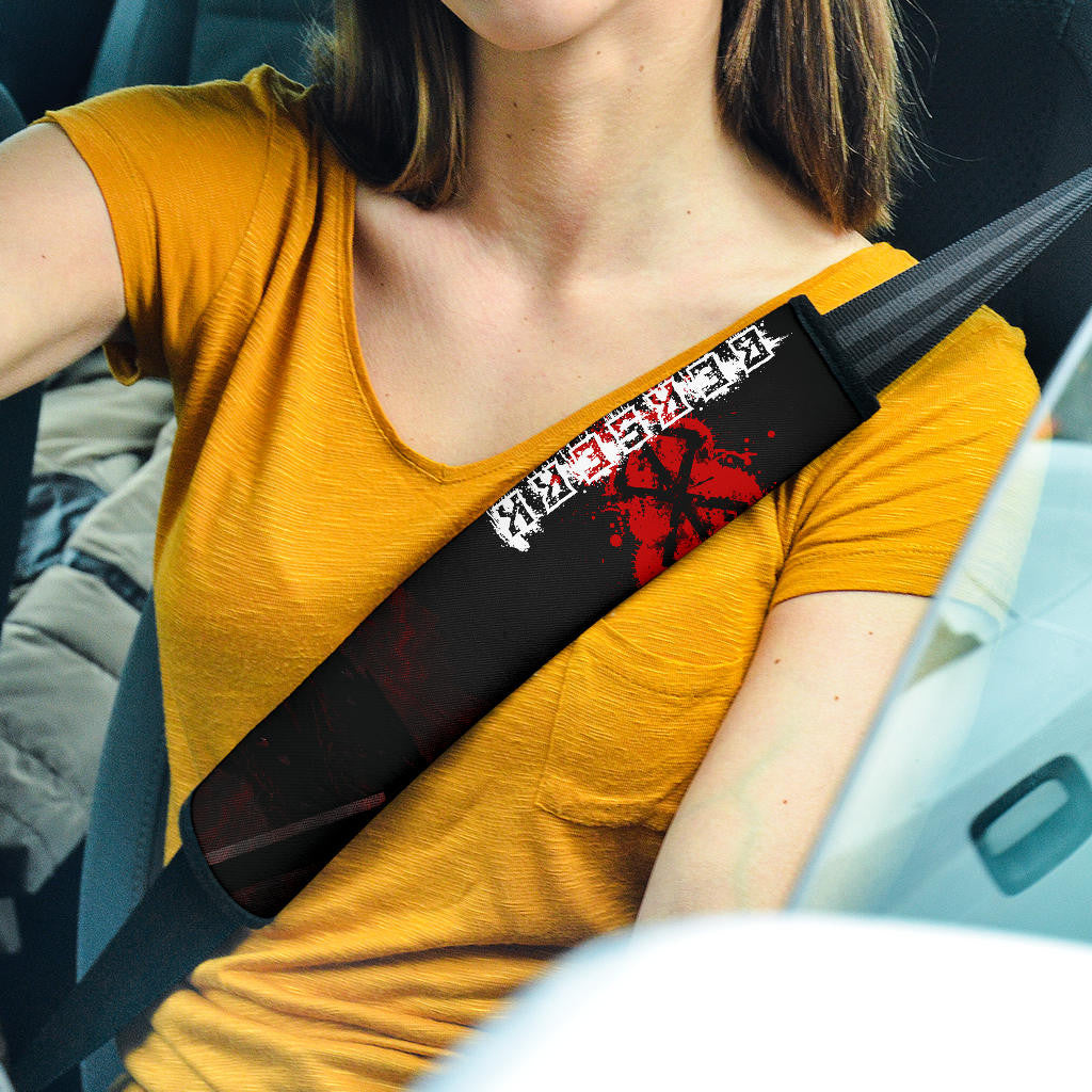 Berserk Anime Guts Wearing Berserker Armor In The Dark Seat Belt Covers