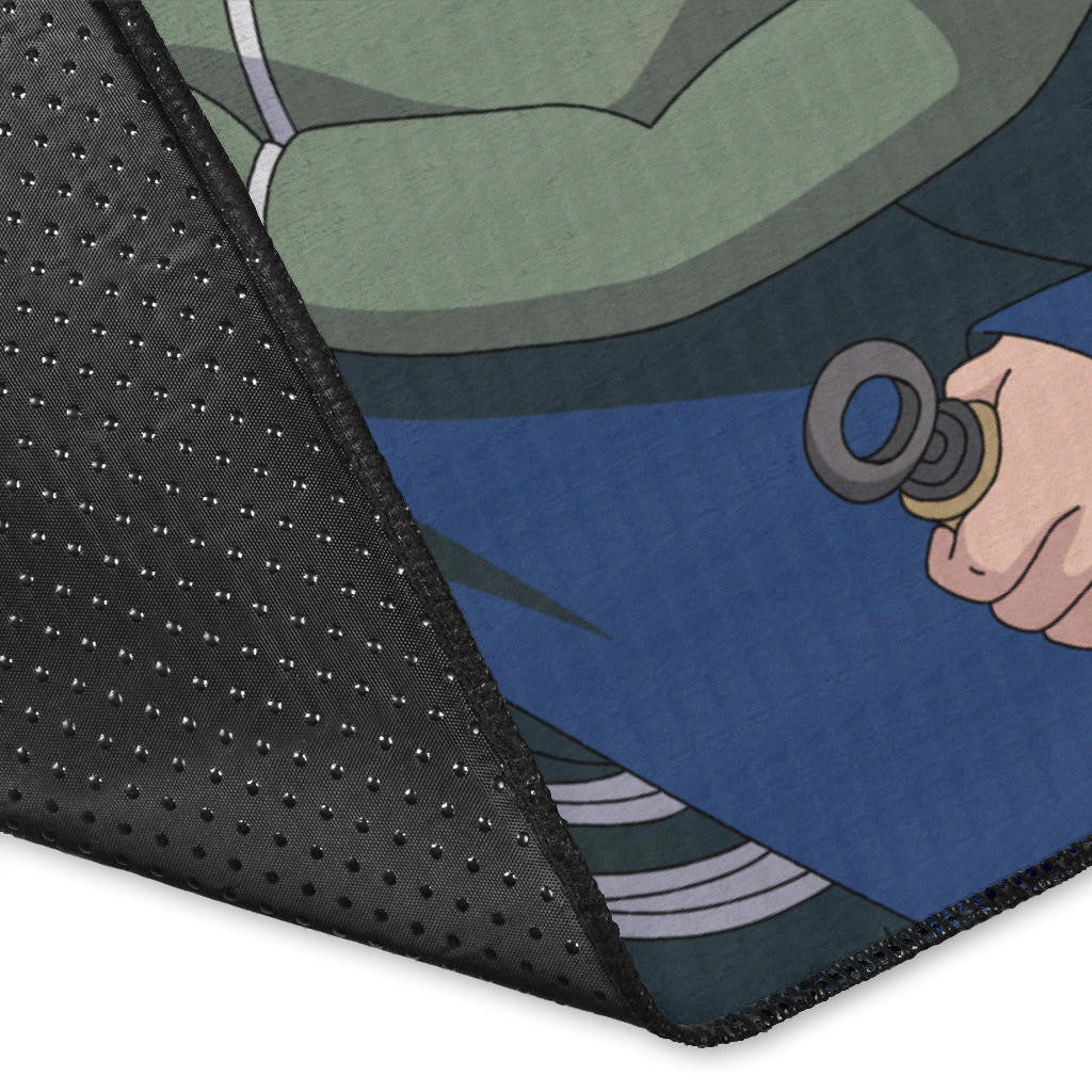Naruto Anime Minato Konoha Hokage Kunai Fighting Area Rug Home Decor