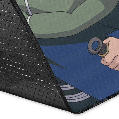 Naruto Anime Minato Konoha Hokage Kunai Fighting Area Rug Home Decor
