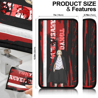 Tokyo Revengers Manga Anime Rindou Haitani Standing On Text Seat Belt Covers