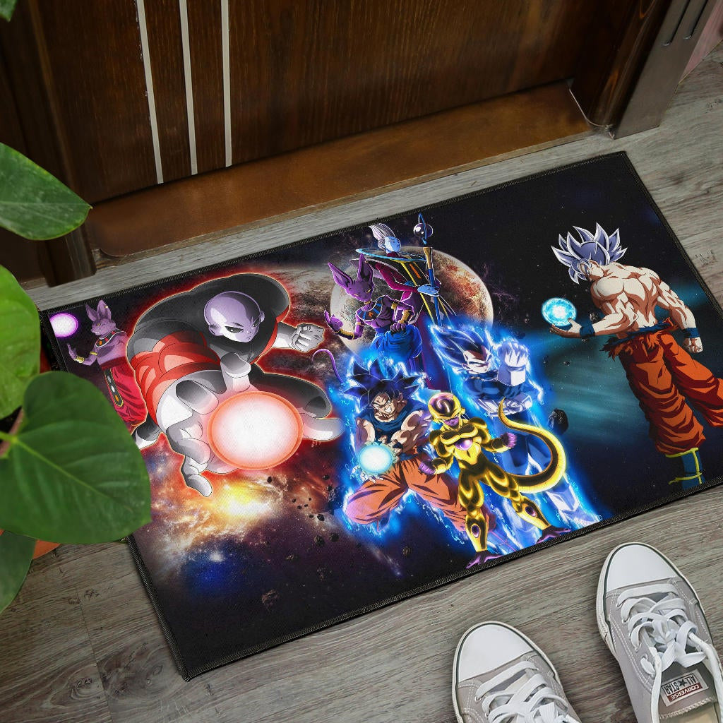 Dragon Ball Anime DB Main Characters Super Saiyan In Universe Door Mat Home Decor