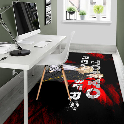 Tokyo Revengers Anime Mikey And Draken No Emotional Face Area Rug Home Decor