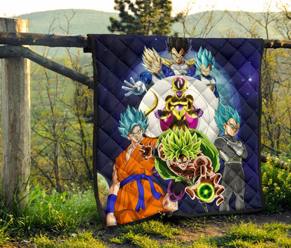 Dragon Ball Anime DB Super Saiyan Characters Broly Goku Premium Quilt Blanke