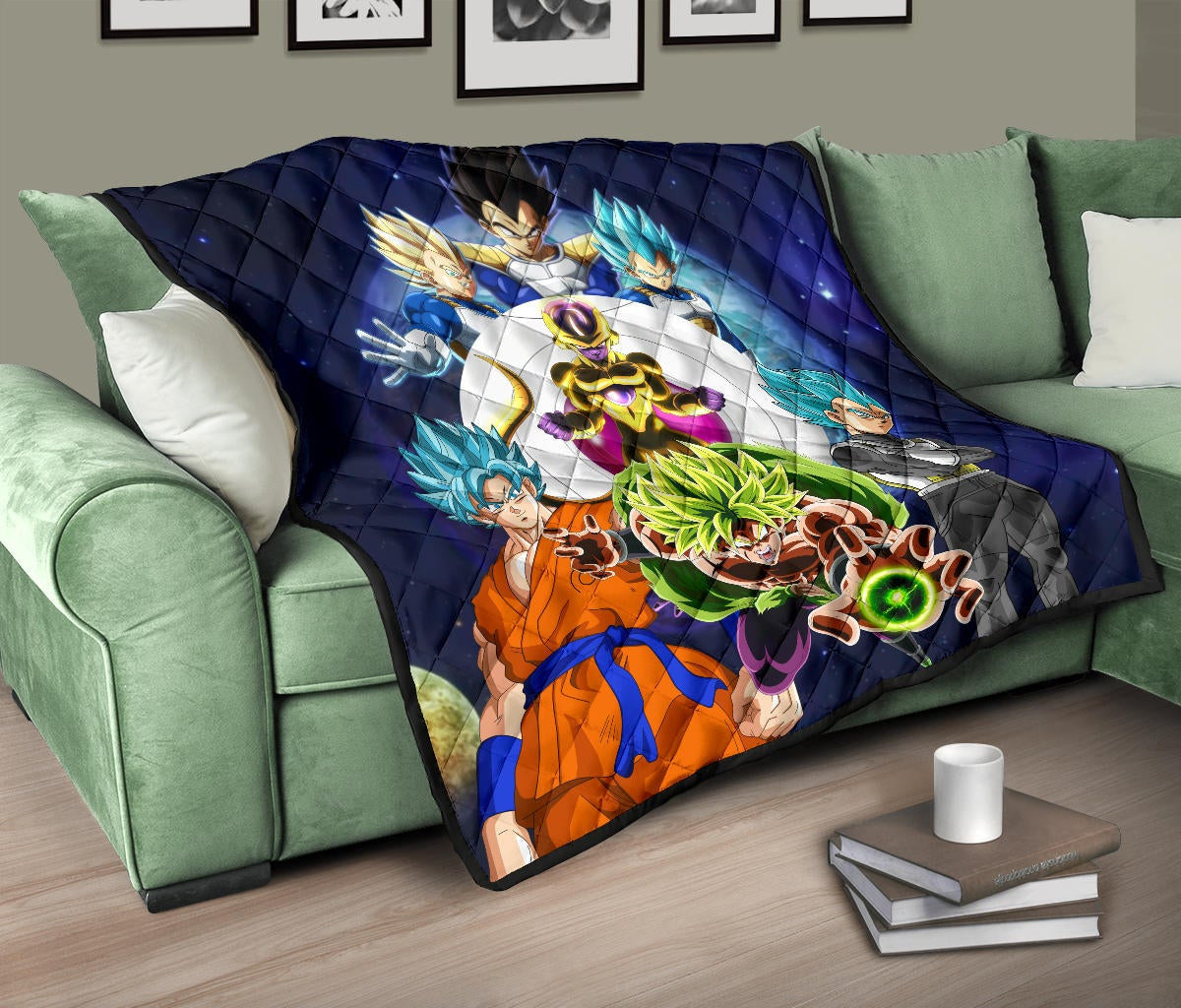 Dragon Ball Anime DB Super Saiyan Characters Broly Goku Premium Quilt Blanke