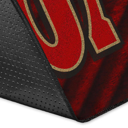 San Francisco American Football 49ers Football Minimal Muscle Player Artwork Area Rug Home Decor